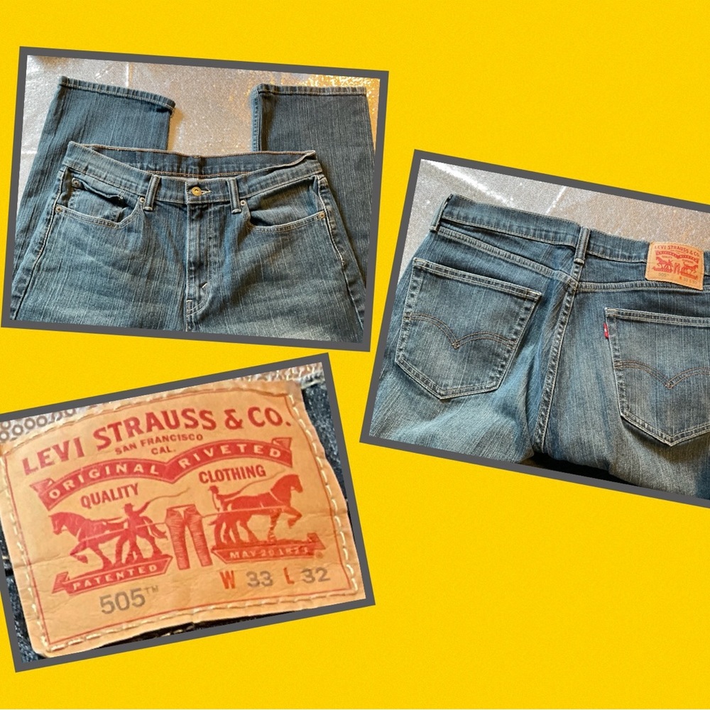 Levi’s 505 Mens Jeans 33 x 32
